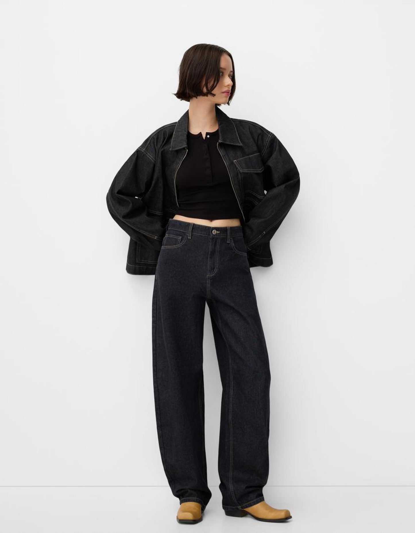 (Product 12) Sample - Denim jacket crop